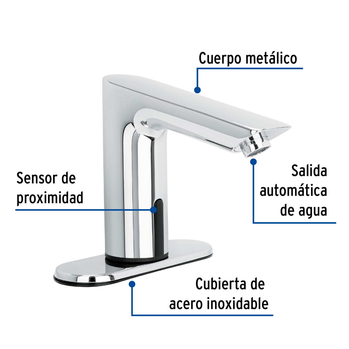 Llave con sensor para lavabo