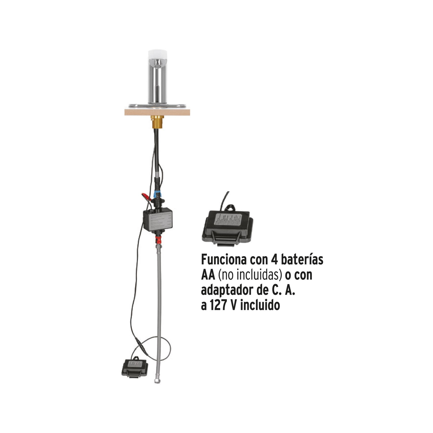 Llave con sensor para lavabo