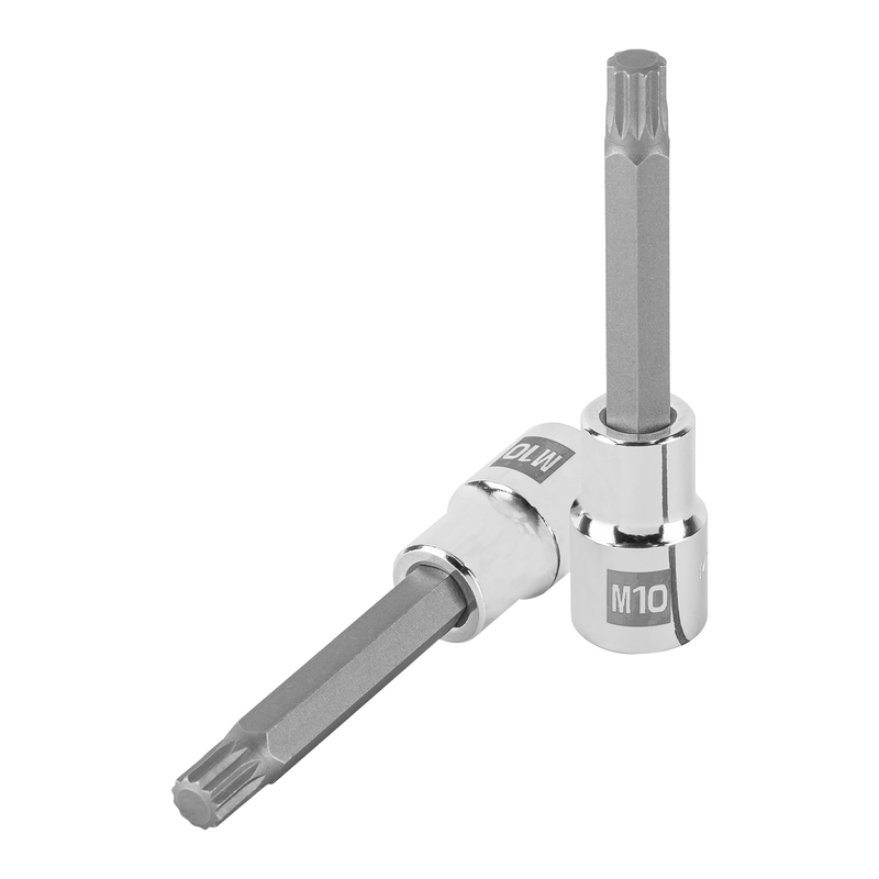 Dado punta larga bristol M10x100mm, cuadro 1/2'
