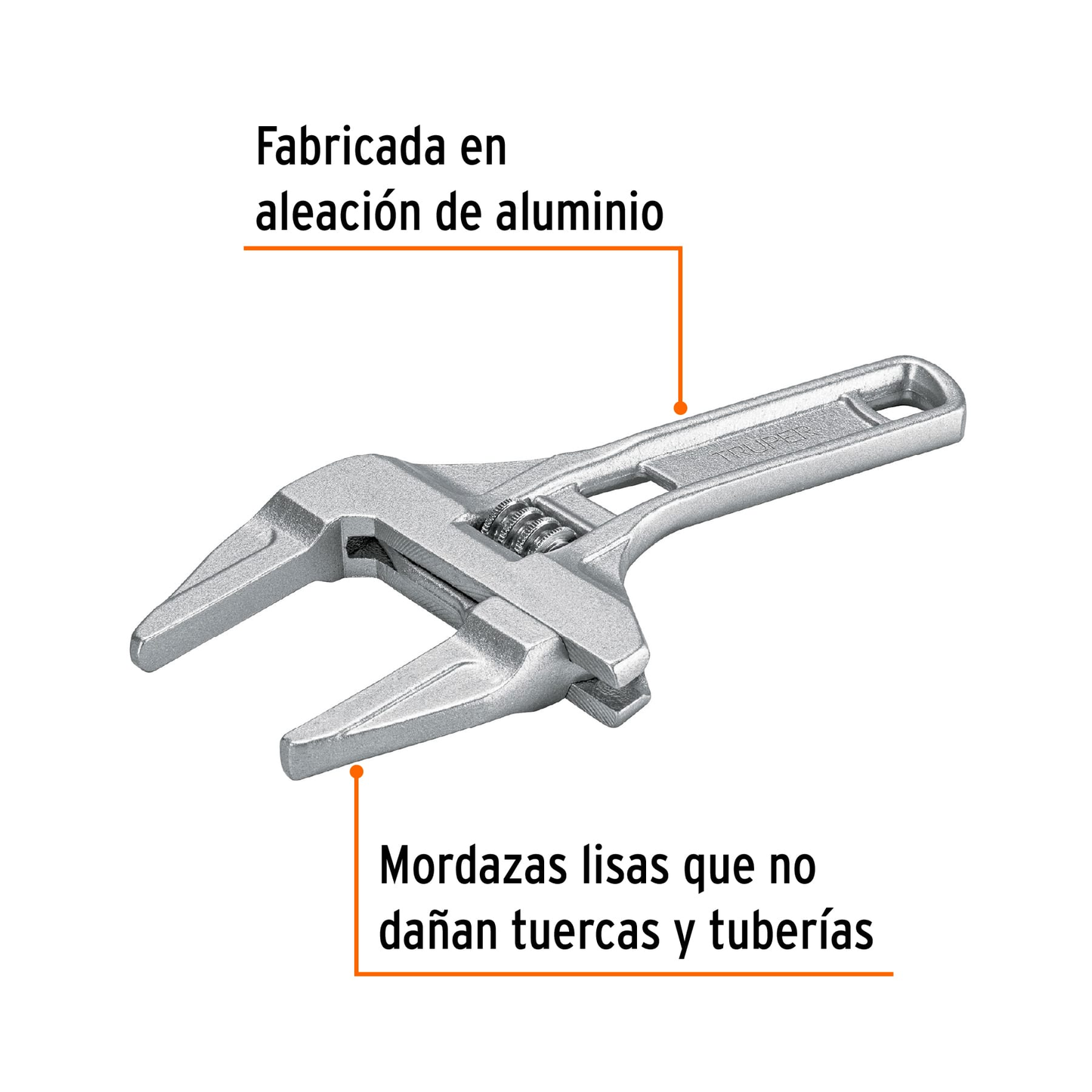 Llave ajustable para plomero,apertura 3'