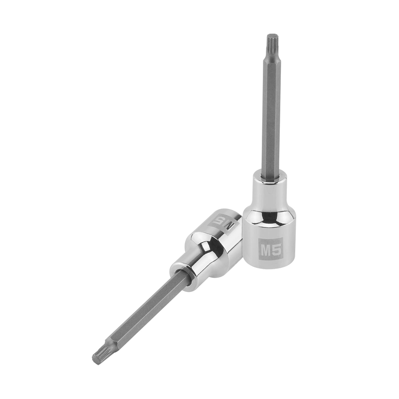 Dado punta larga bristol M5x100mm, cuadro 1/2'