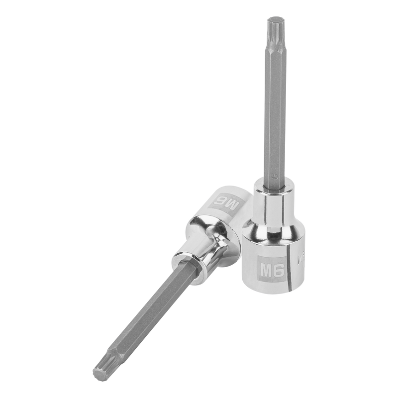 Dado punta larga bristol M6x100mm, cuadro 1/2'