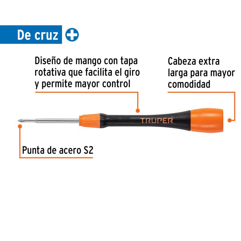 Desarmador de precisión de cruz PH0