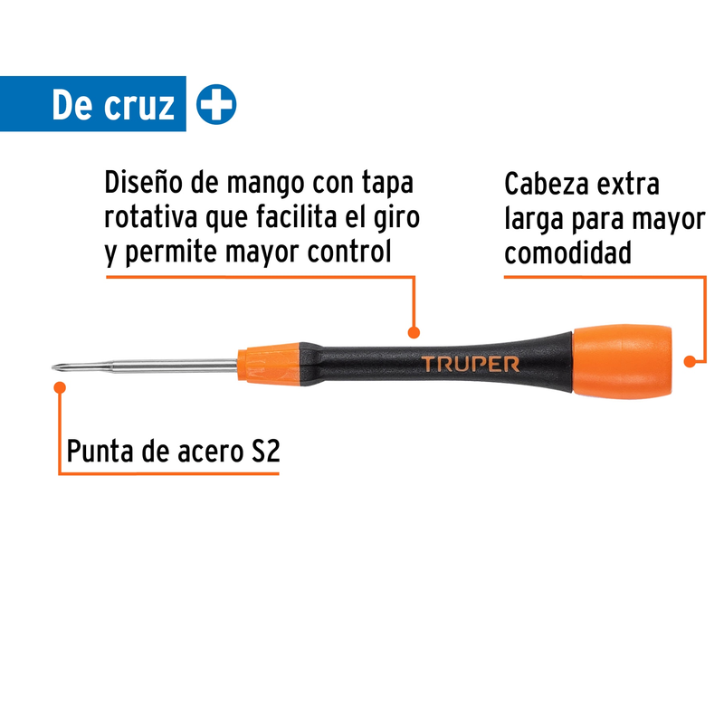 Desarmador de precisión de cruz PH00