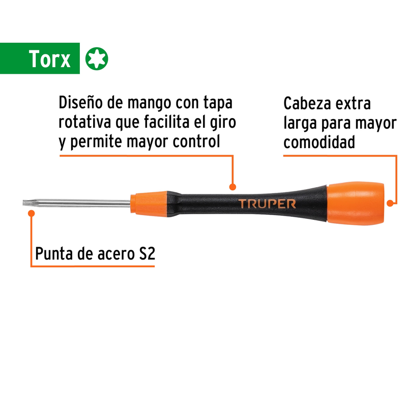 Desarmador de precisión torx T8
