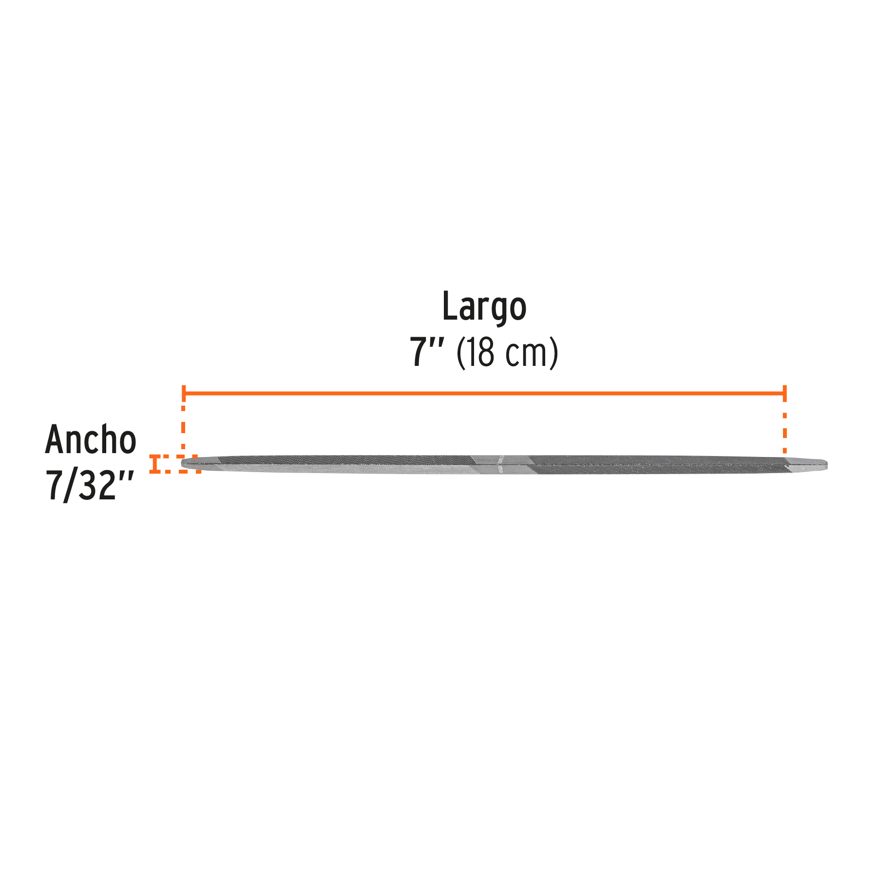 Lima triángulo doble 7"