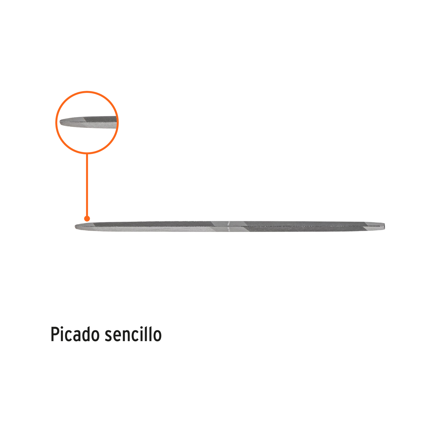 Lima triángulo doble 6"