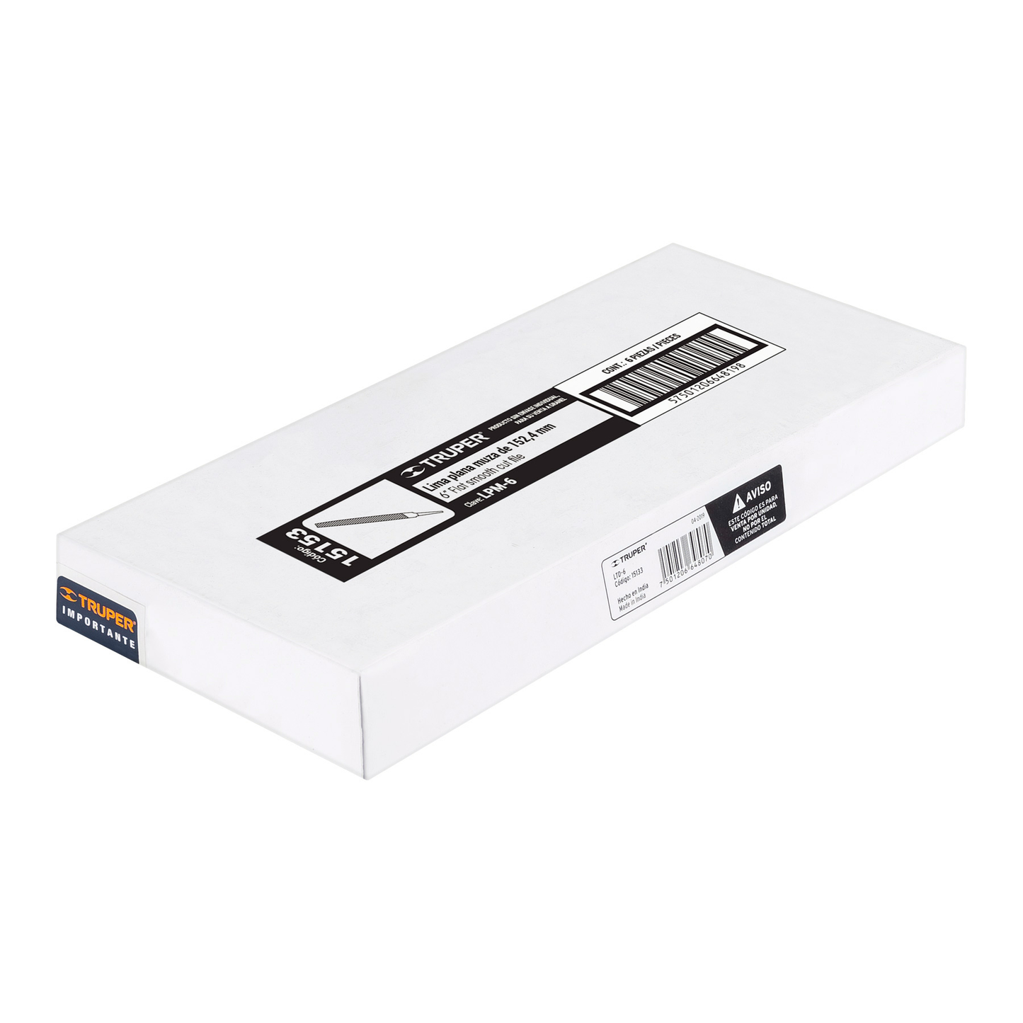 Lima triángulo doble 6"