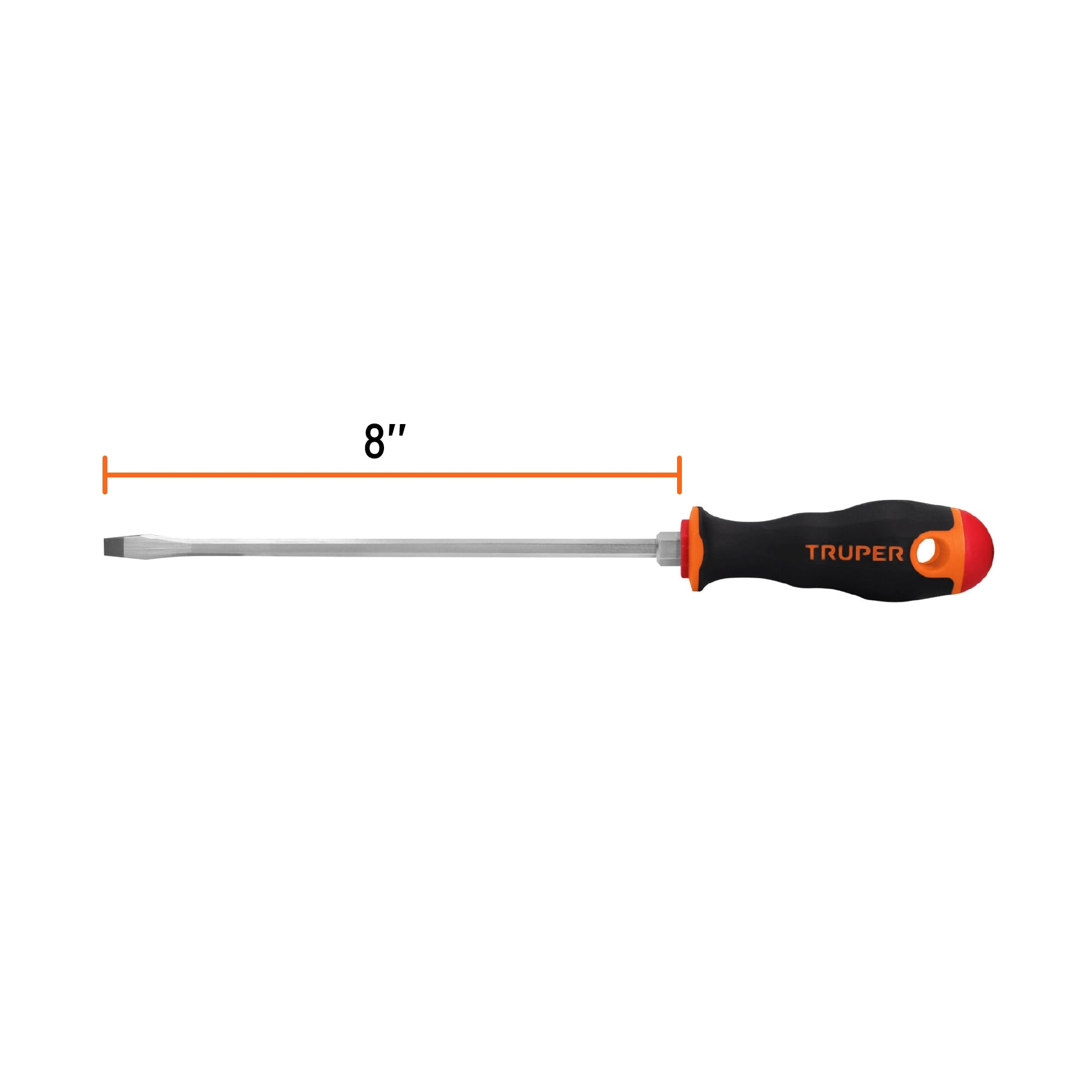 DESARMADOR PLANO MANGO COMFORT GRIP 1/4"X8"