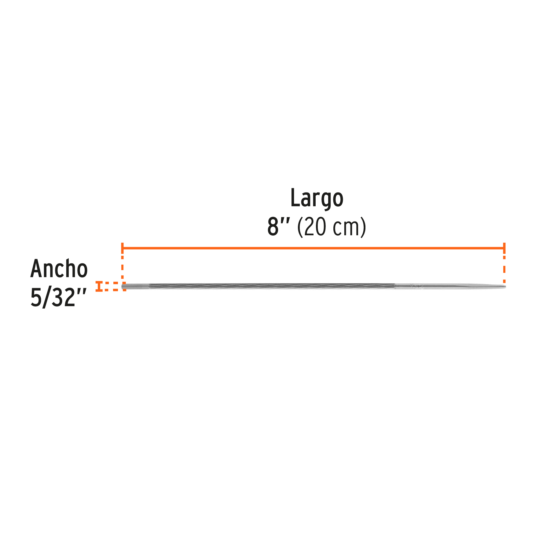 Lima para motosierra, 5/32" profesional