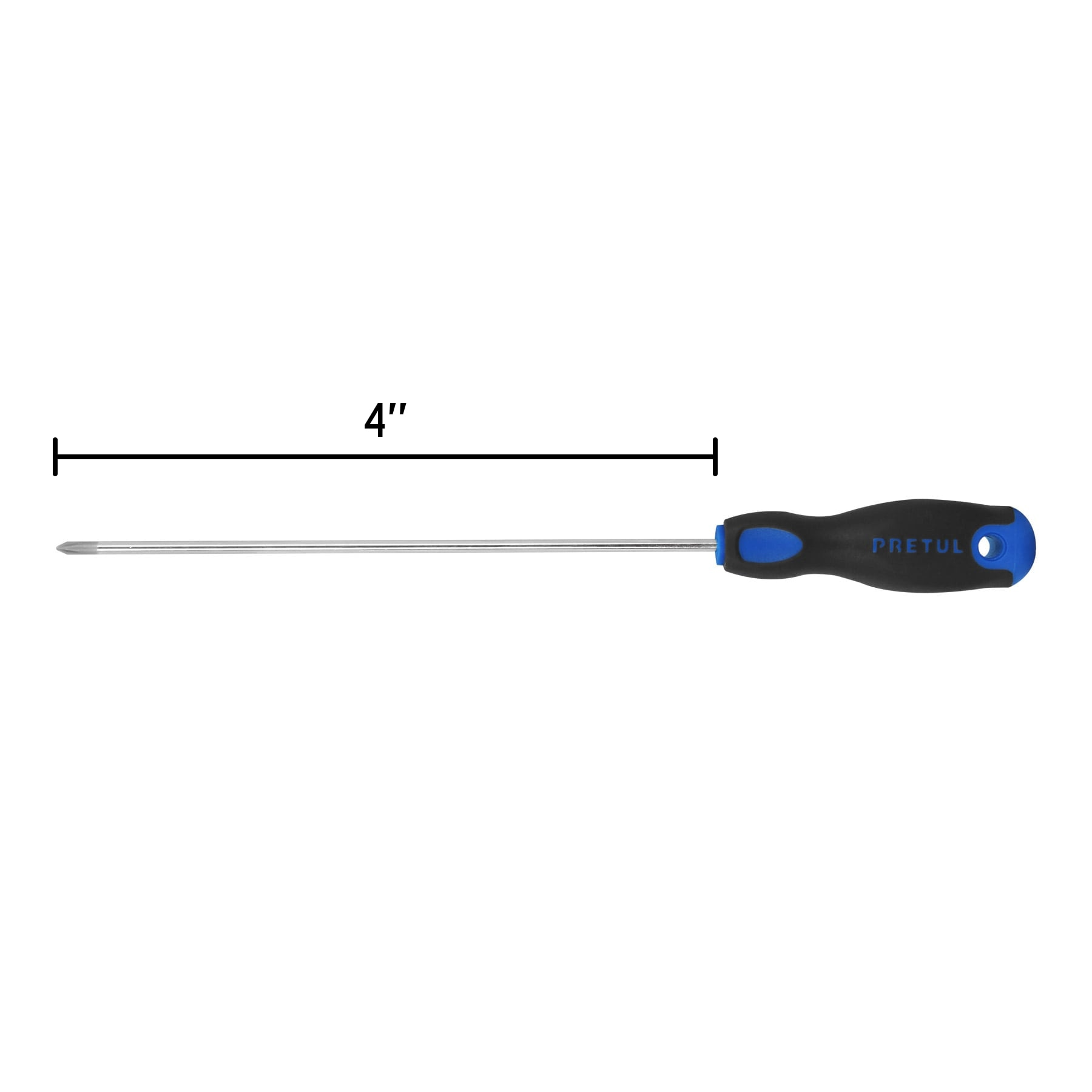Desarmador punta Phillips,1/8x4', mango Comfort Grip, Pretul