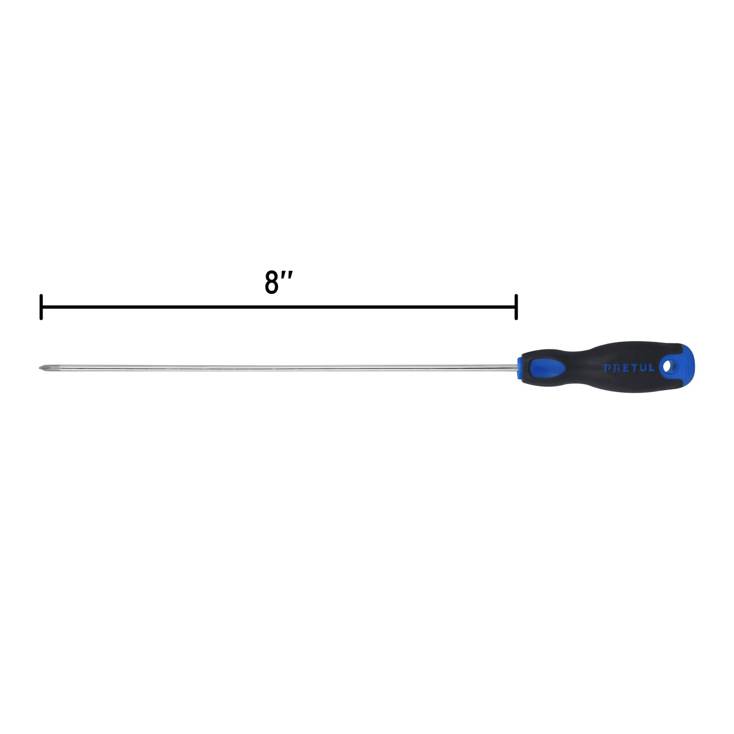 Desarmador punta Phillips,1/8x8', mango Comfort Grip, Pretul