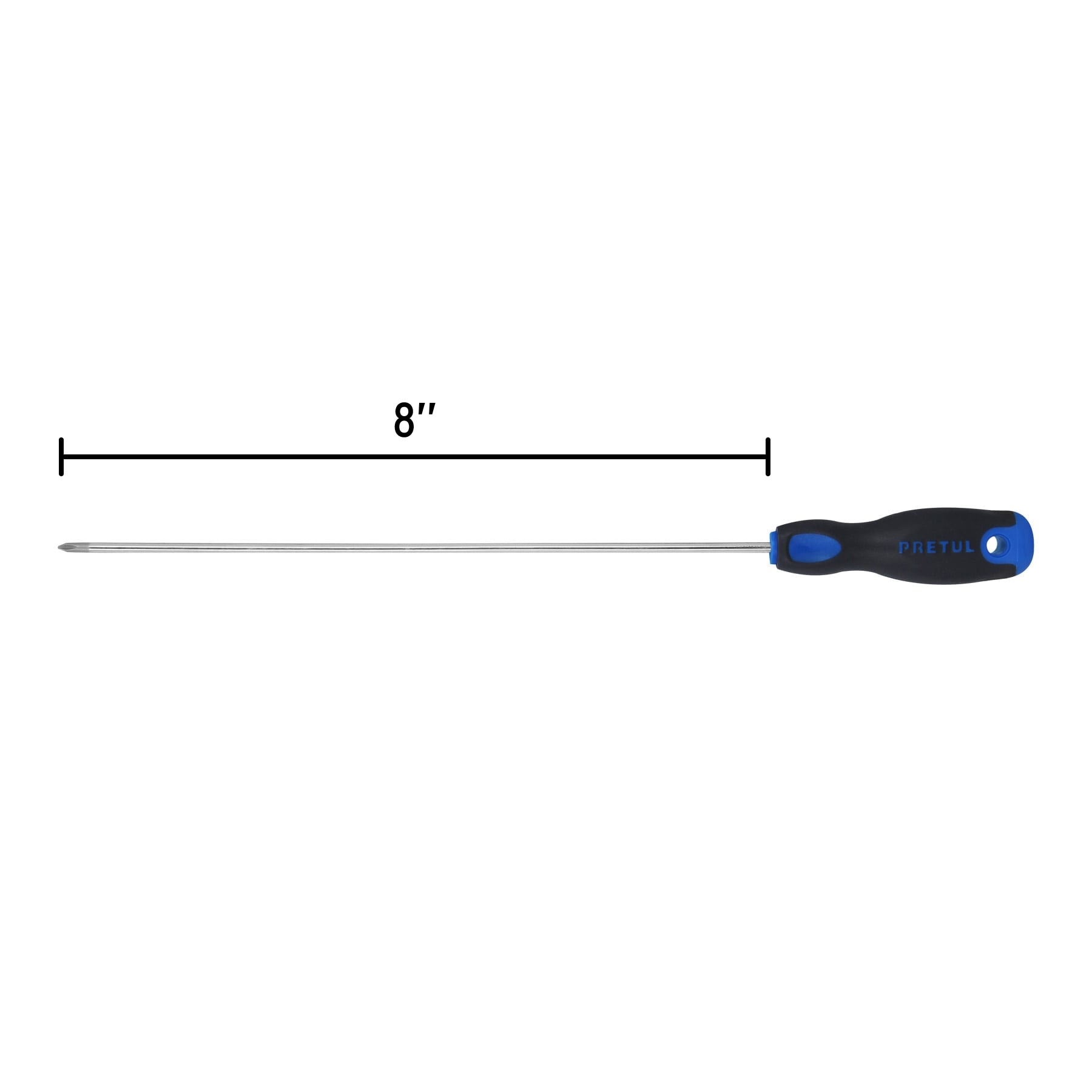 Desarmador punta Phillips,1/8x8', mango Comfort Grip, Pretul