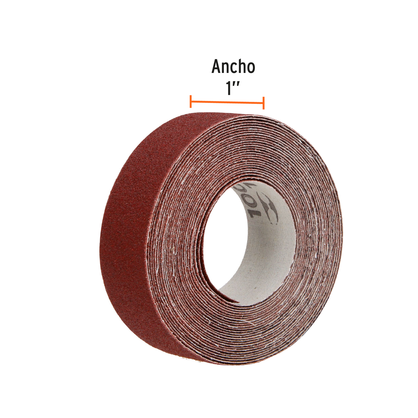 Lija para plomero grano 100, ancho 1', rollo de 5 m