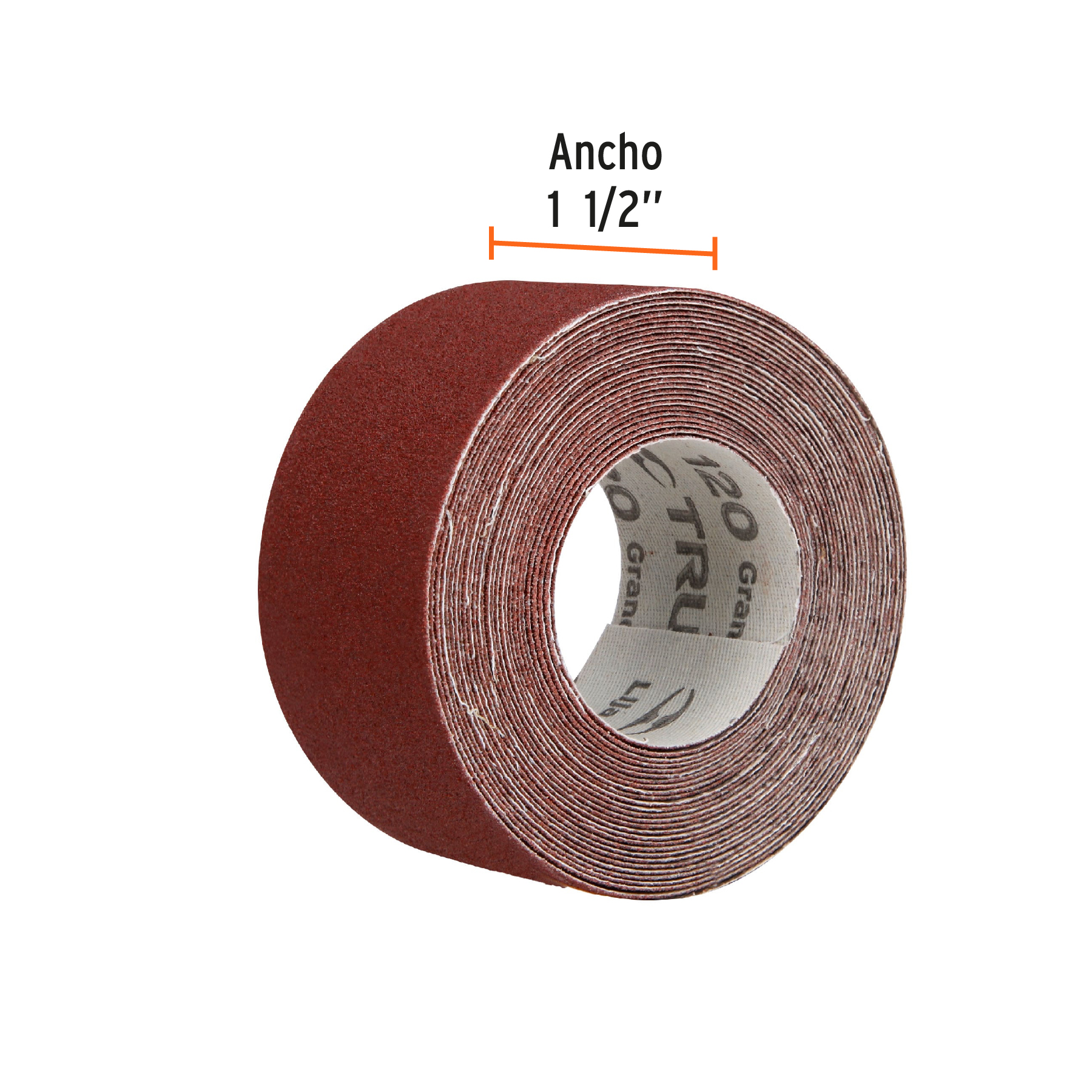 LIJA P/PLOMERO, ROLLO 5M, 1 1/2" GRANO 120
