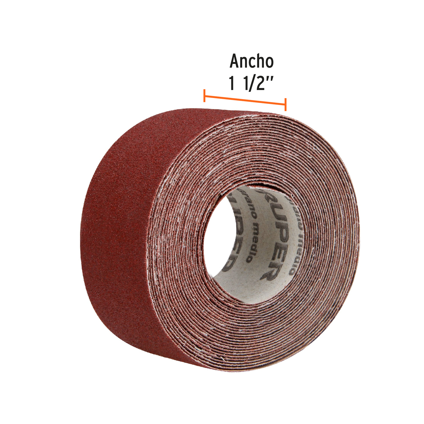 LIJA P/PLOMERO, ROLLO 5M, 1 1/2" GRANO 100