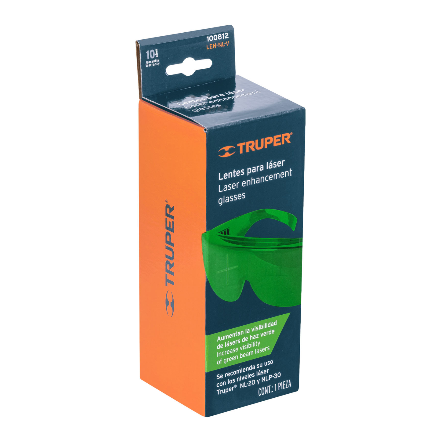 Lentes de seguridad para láser verde