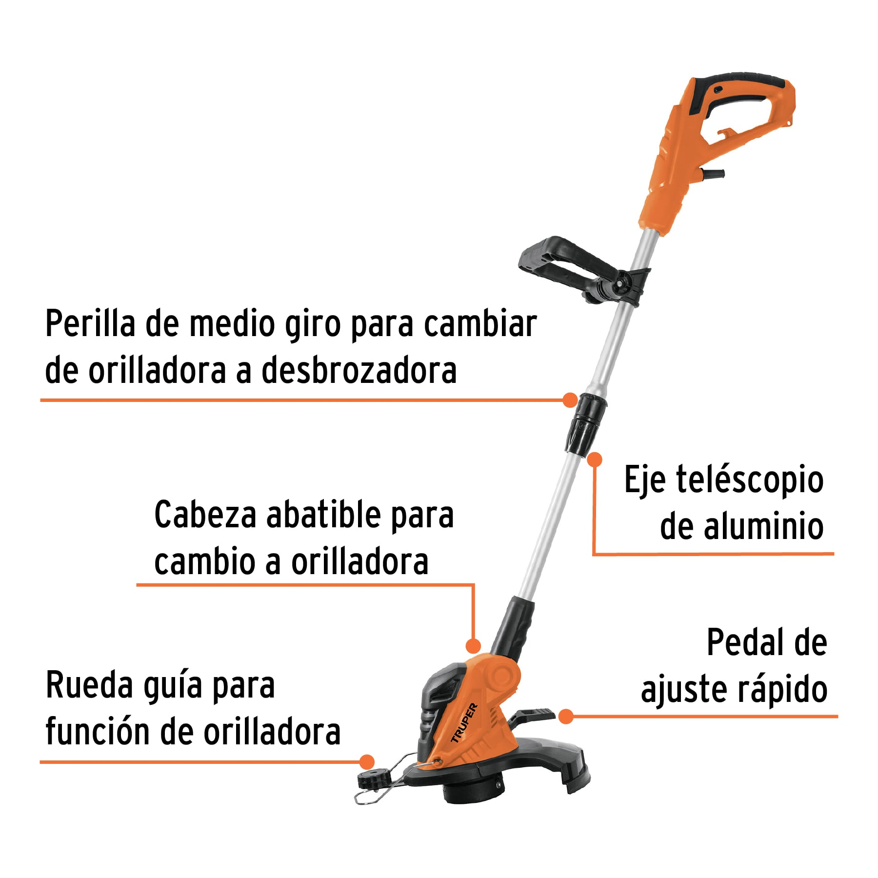 Desbrozadora eléctrica, 550 W