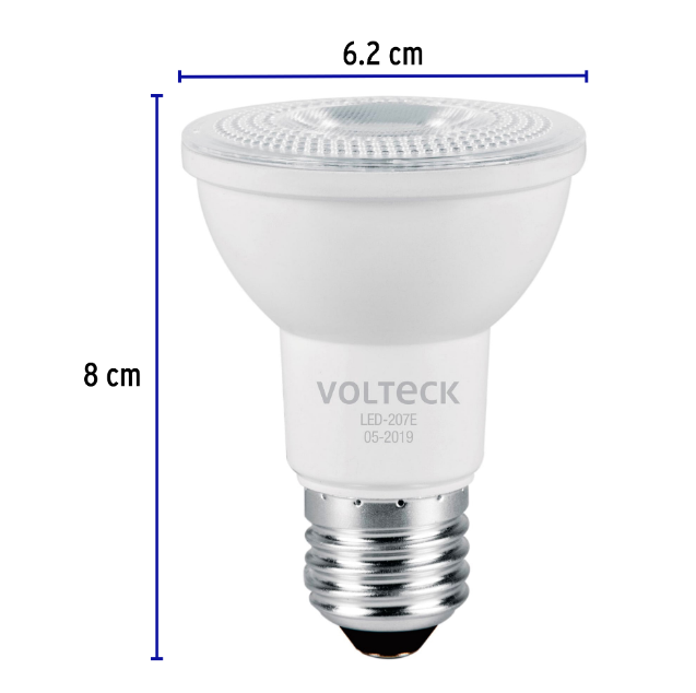 Lámpara de LED, PAR 20, 7 W, luz de día