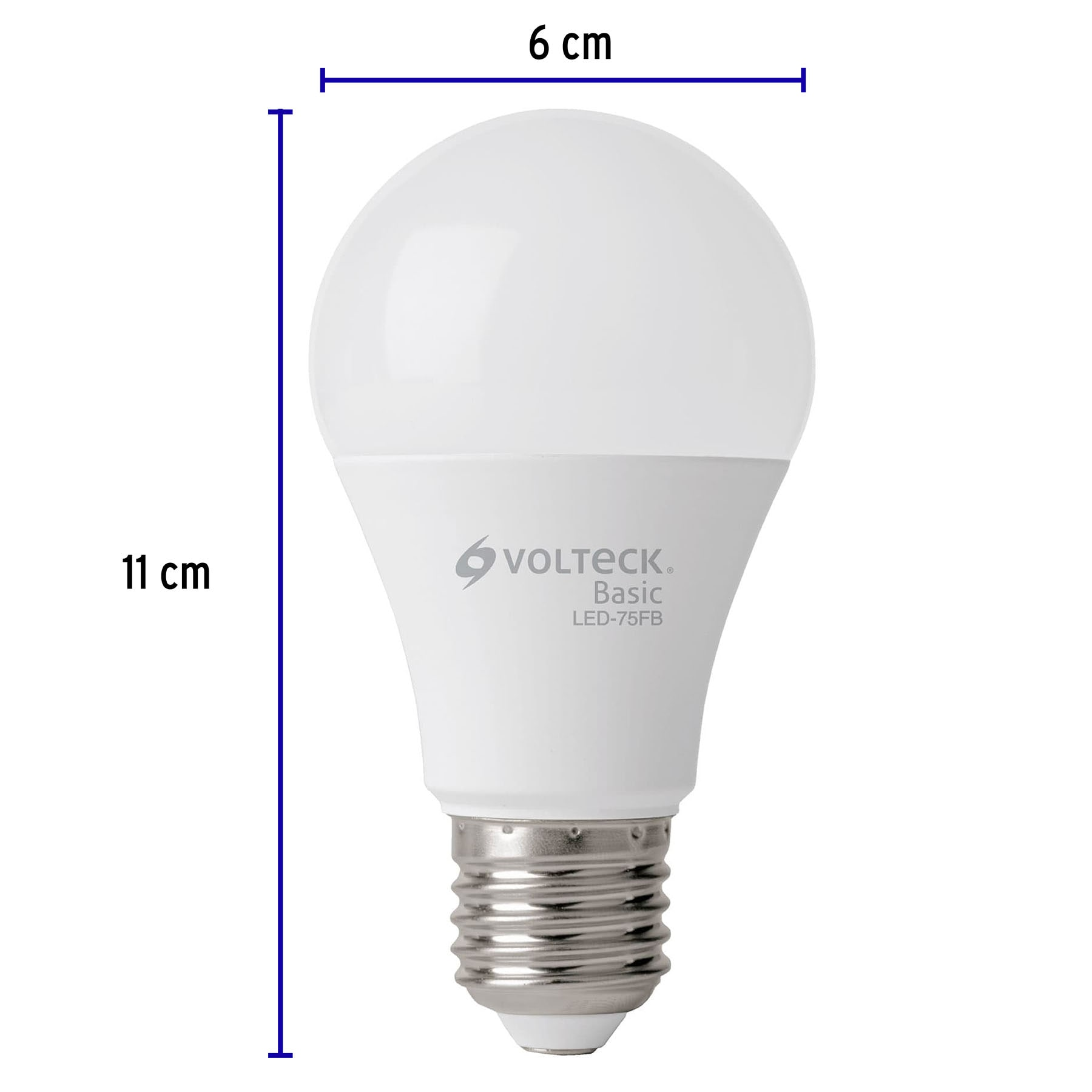 Lámpara de LED, A19, 10 W, luz de día, Volteck Basic SUSTITUTO 46860
