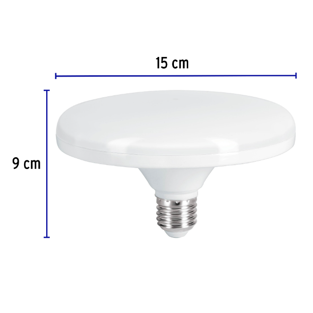 Lámpara de LED tipo OVNI 18W, luz cálida