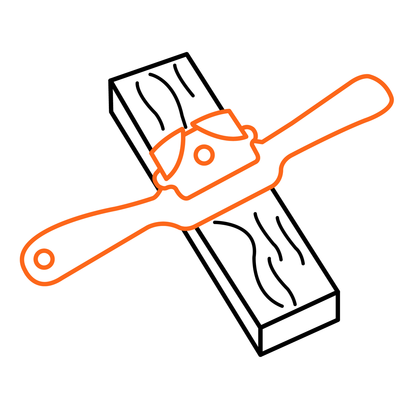 Escochebre para carpintero cuchilla curva de 9"