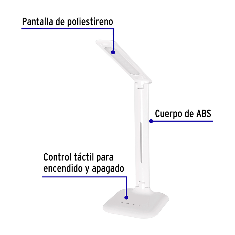 Lámpara de LED 8W 5 niveles de iluminación para escritorio