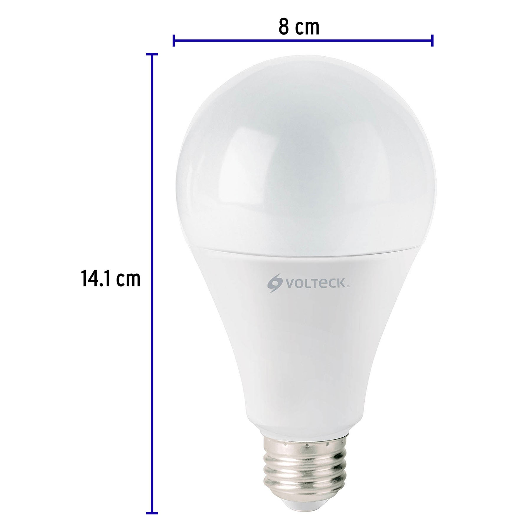 Lámpara de LED 18 W tipo bulbo, luz cálida