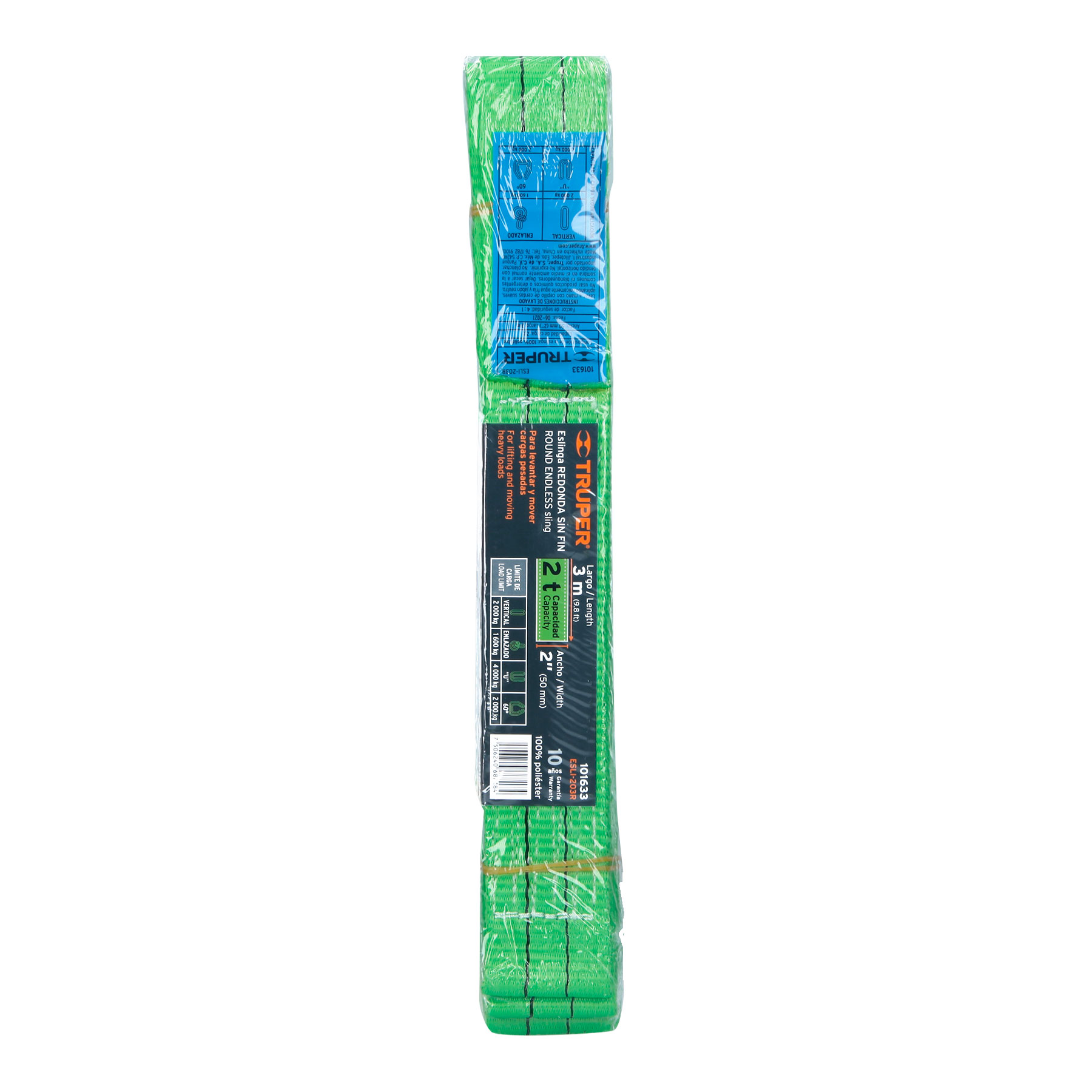 Eslinga redonda sin fin 2 ton x 3 m