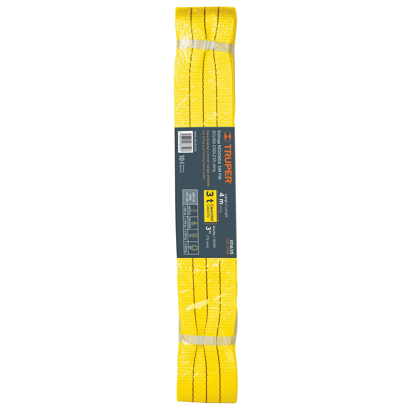 Eslinga redonda sin fin 3 ton x 4 m