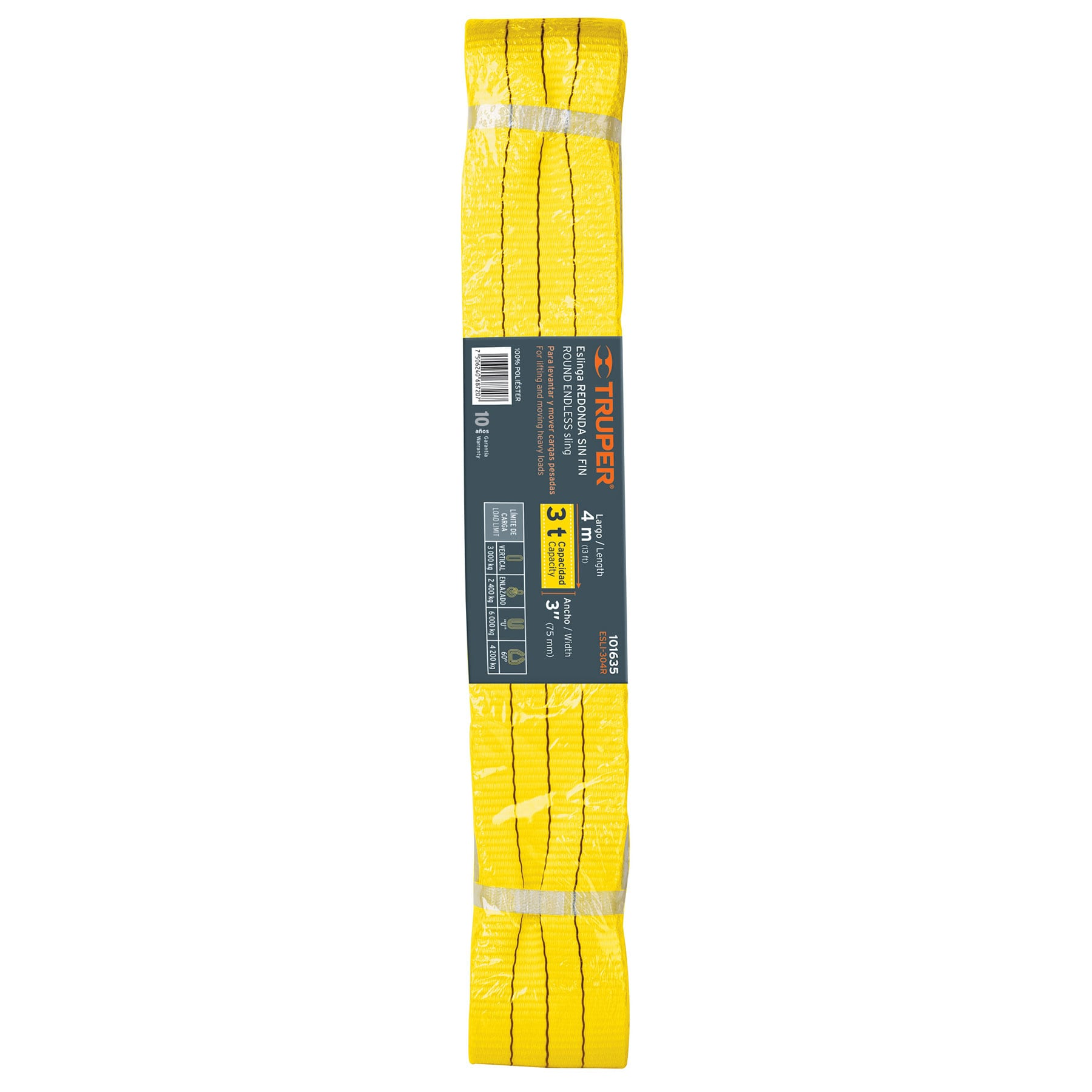 Eslinga redonda sin fin 3 ton x 4 m