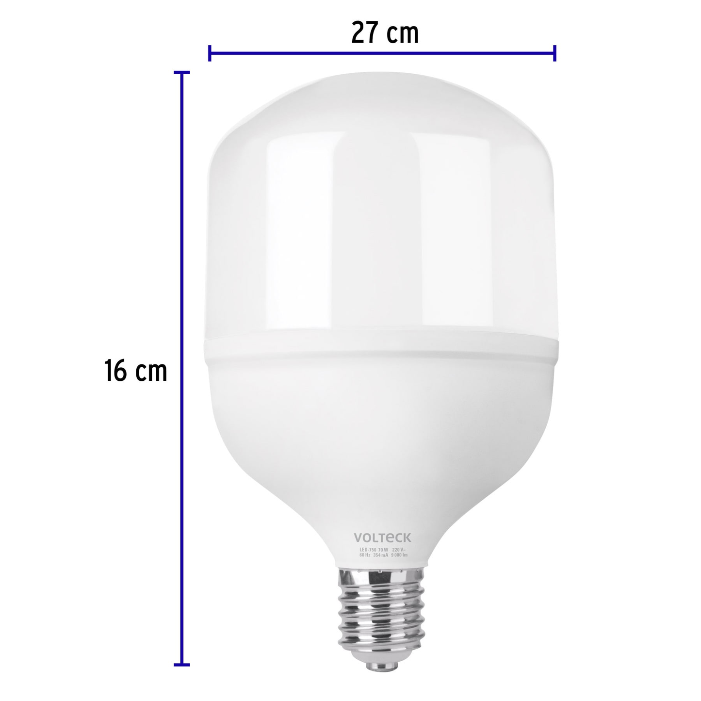 Lámpara de ata potencia 60 W E39, luz de día, Volteck