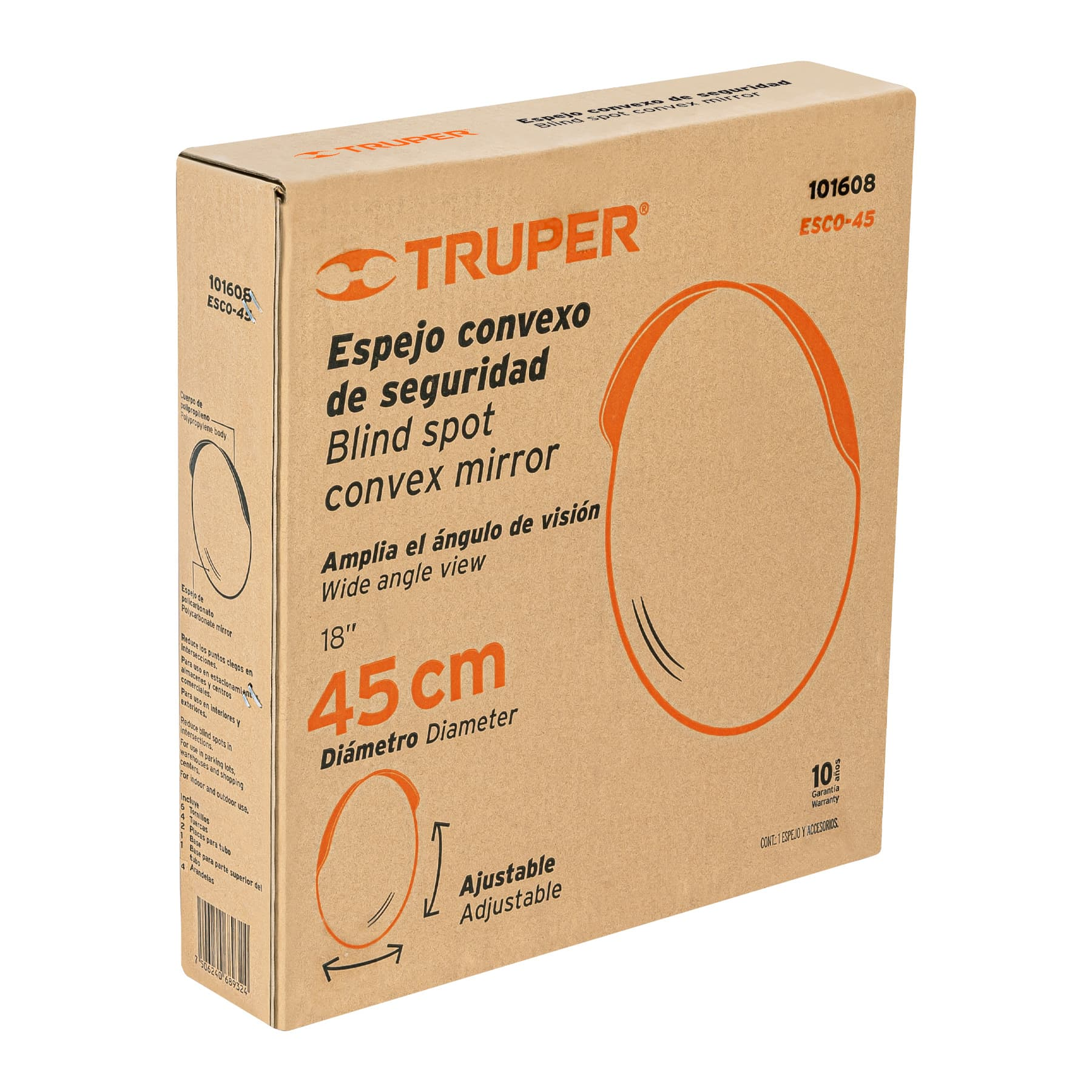 Espejo convexo de 45 cm