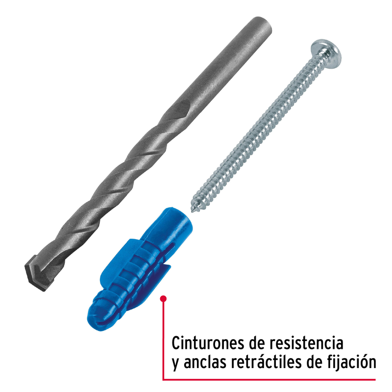 Kit de 20 taquetes 3/8' con pijas #12