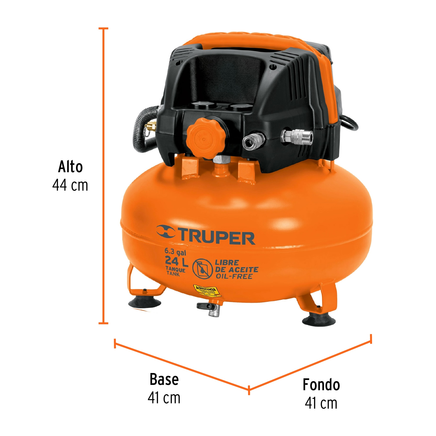 Kit comp libre de aceite 24 L, 2-2/3 HP, PIPI-420 y manguera