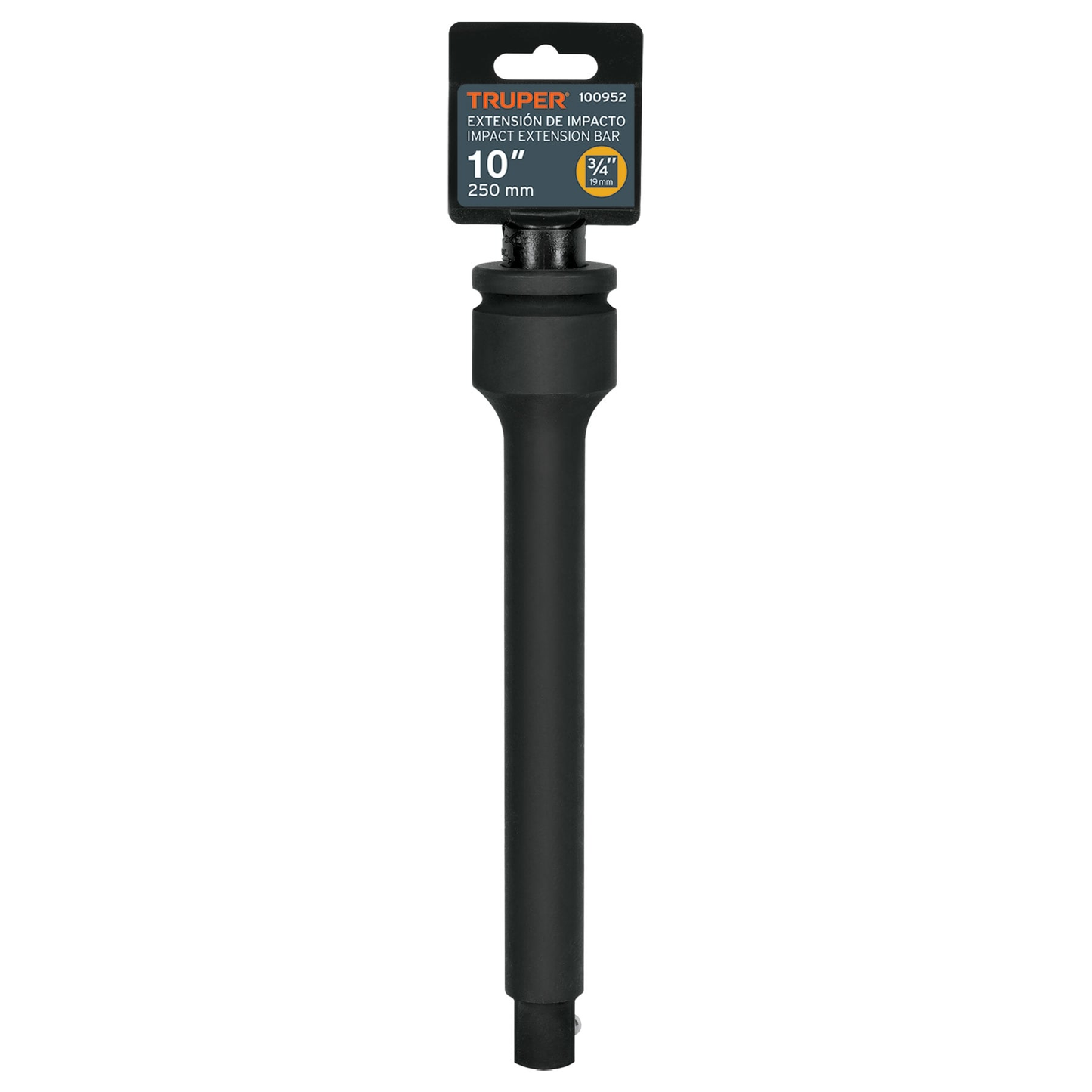 Extensión cuadro 3/4' de impacto, largo 10', Truper
