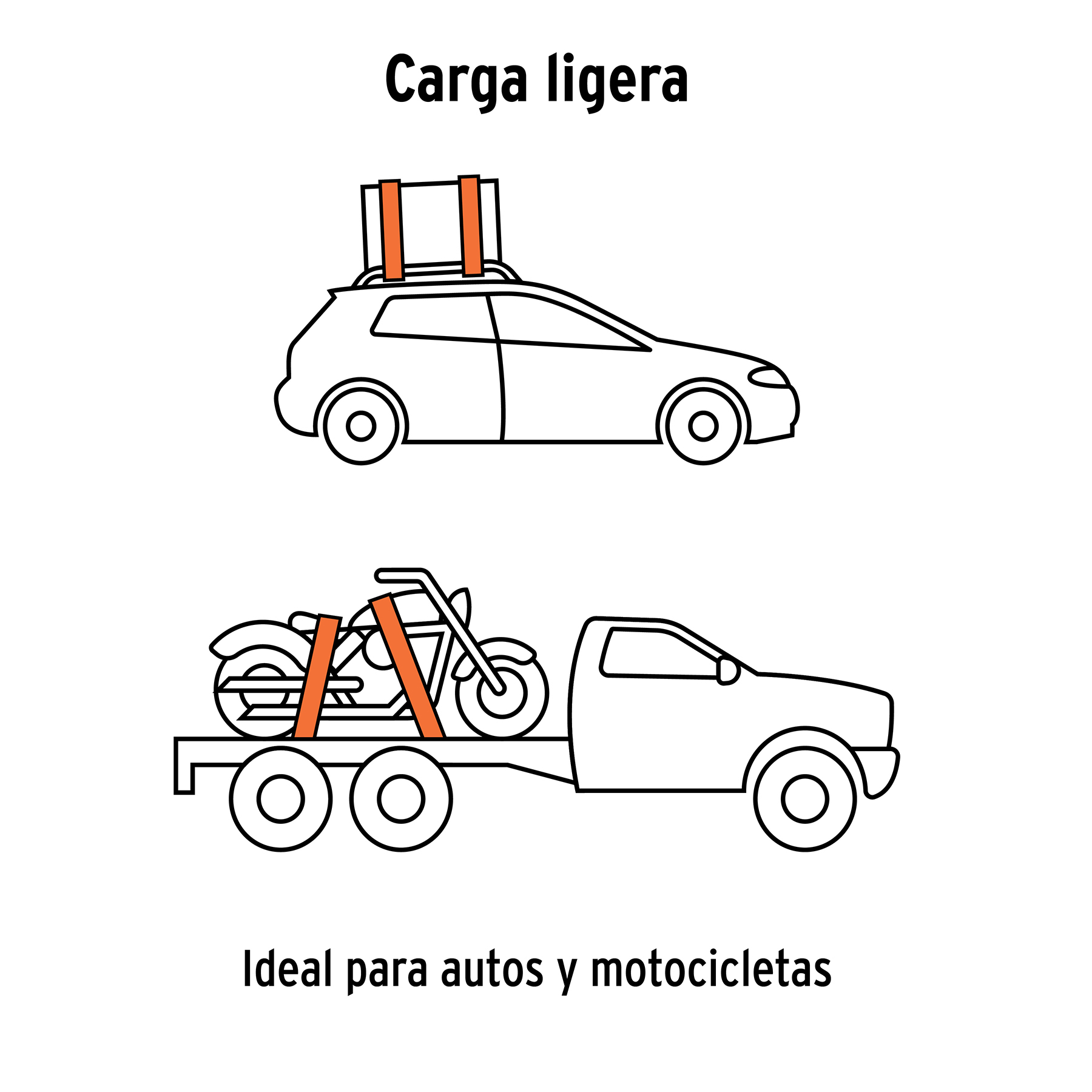 Juego de sujetadores c/matraca, carga máx 1000 kg, 4 piezas