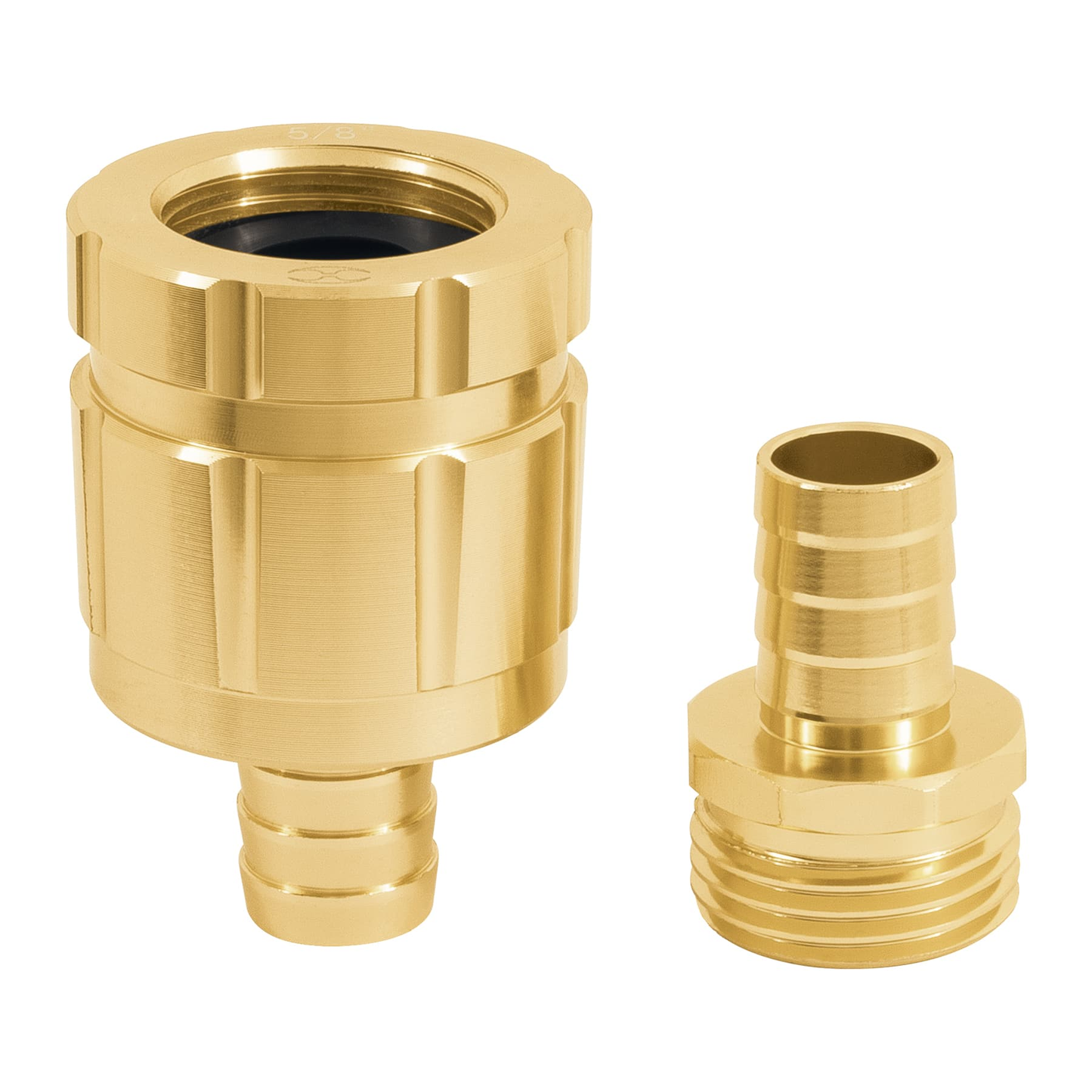 Juego de conectores robustos de aluminio 5/8',macho/hembra