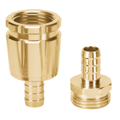 Juego de conectores robustos de aluminio 1/2',macho/hembra