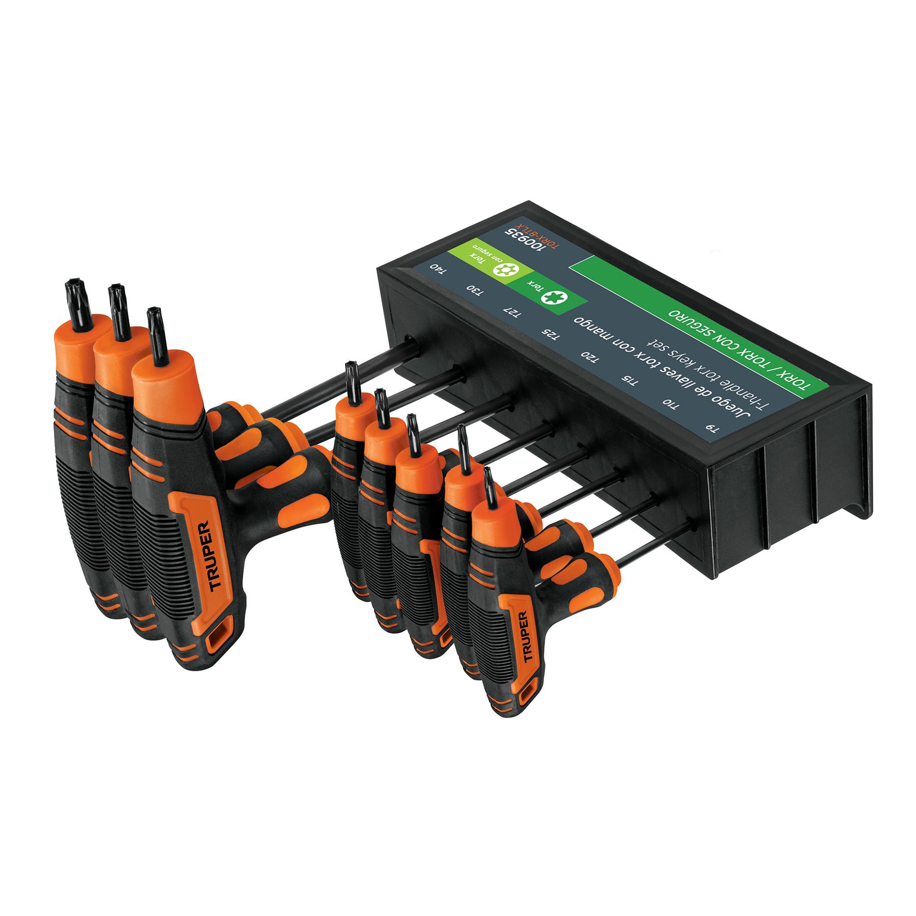 Juego de 8 llaves torx mango T, T9-T40