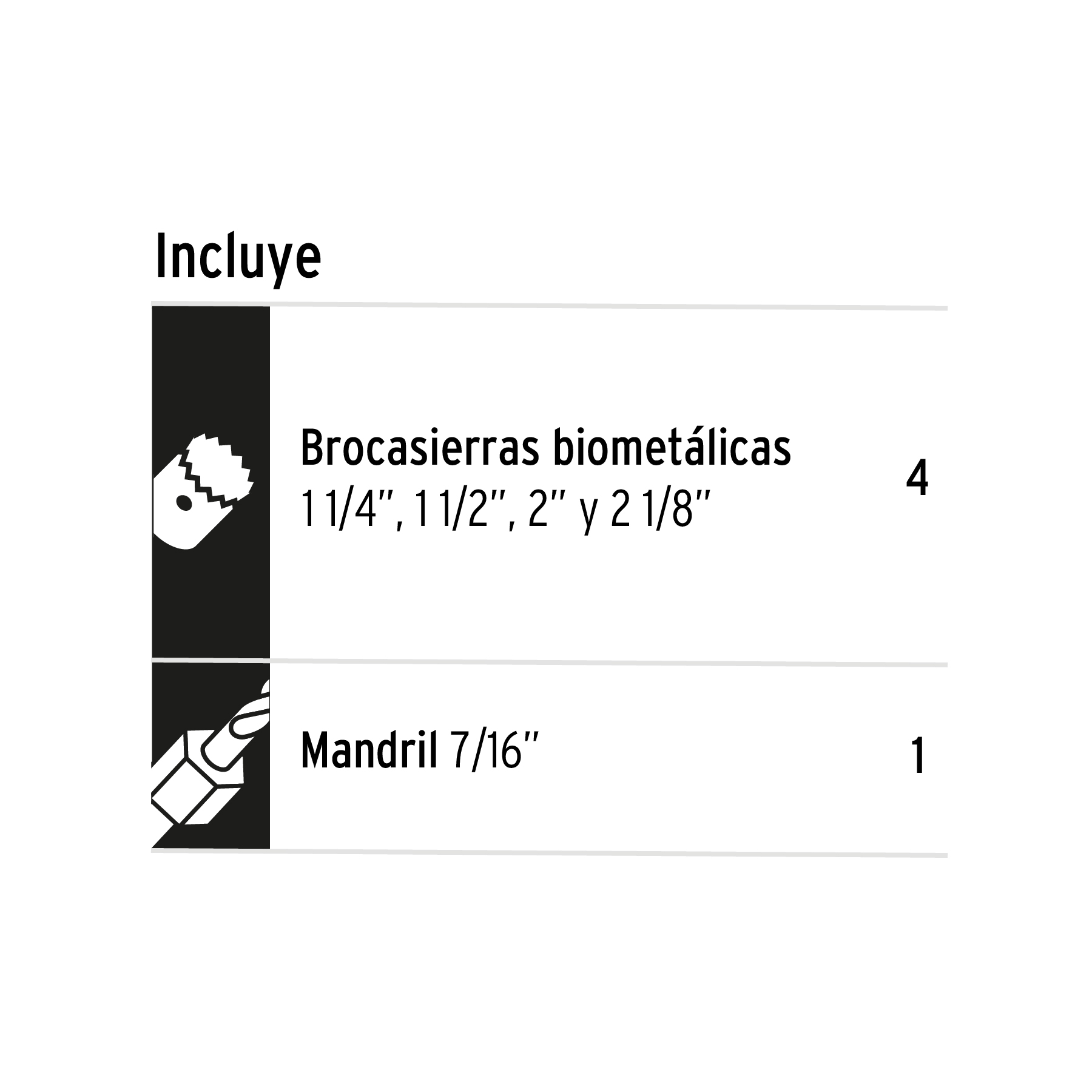 Juego de 5 brocasierras bimetálicas, Truper Expert