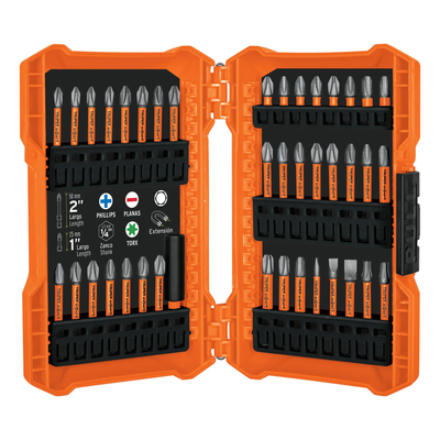 Juego de 40 puntas largos 1' y 2' de impacto mixtas, Expert