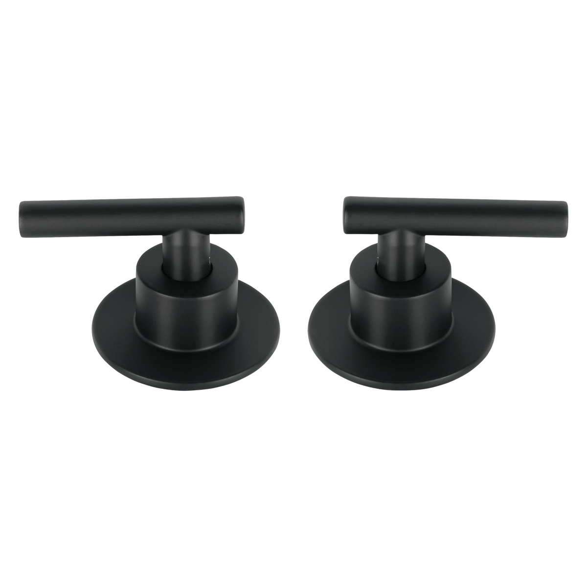 Juego de 2 manerales para regadera, palanca, negro, Tubig