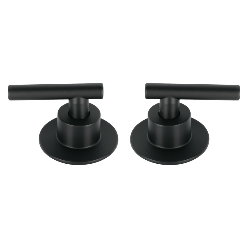 Juego de 2 manerales para regadera, palanca, negro, Tubig