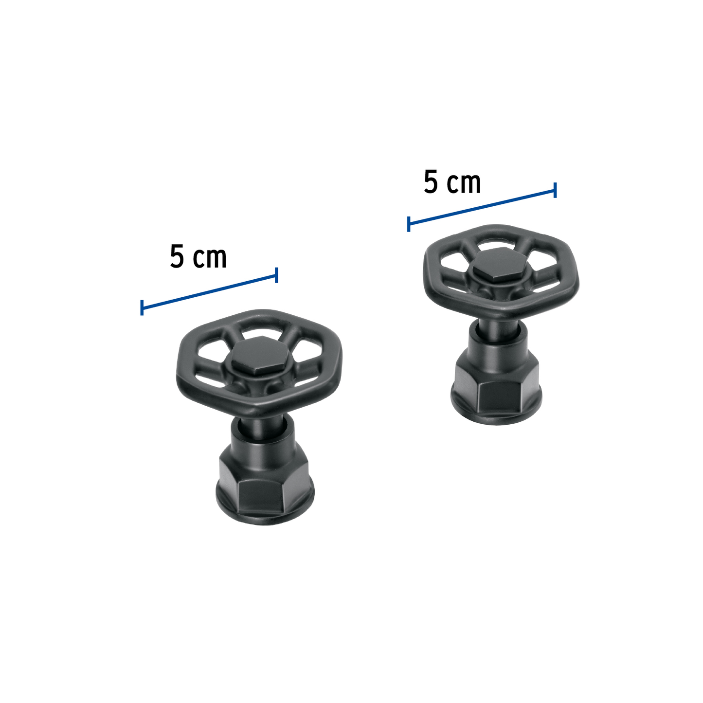 Juego de 2 manerales para mezcladora, volante, negro, Tubig