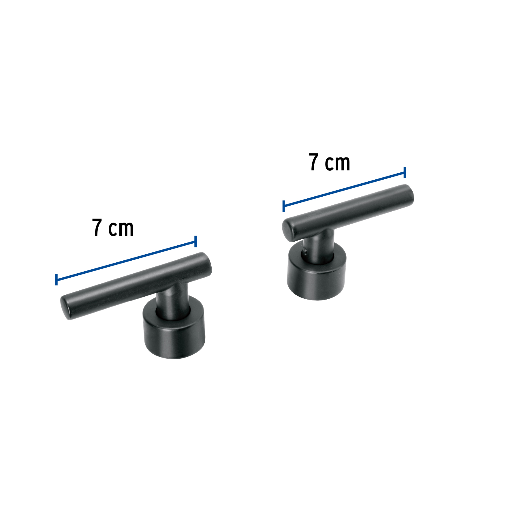 Juego de 2 manerales para mezcladora, palanca, negro, Tubig