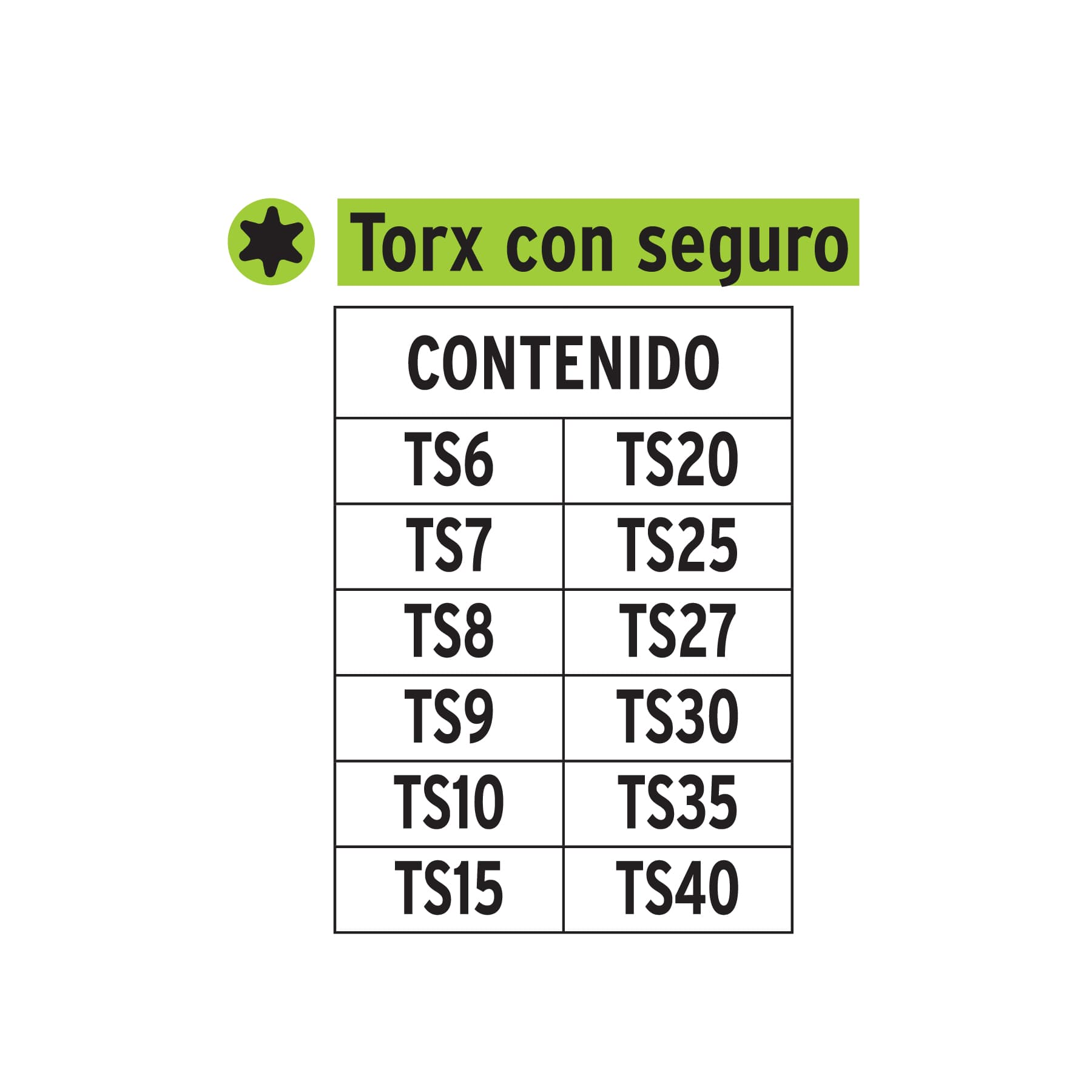 Juego de 12 puntas Torx con seguro largo 2', Expert