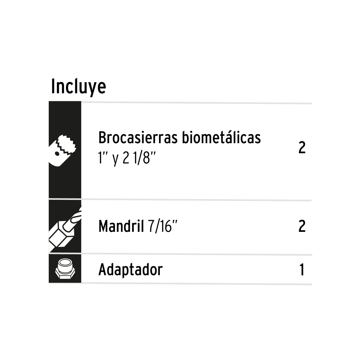 Jgo de 3 pzas. bimetálicas p/instalar cerraduras, Expert