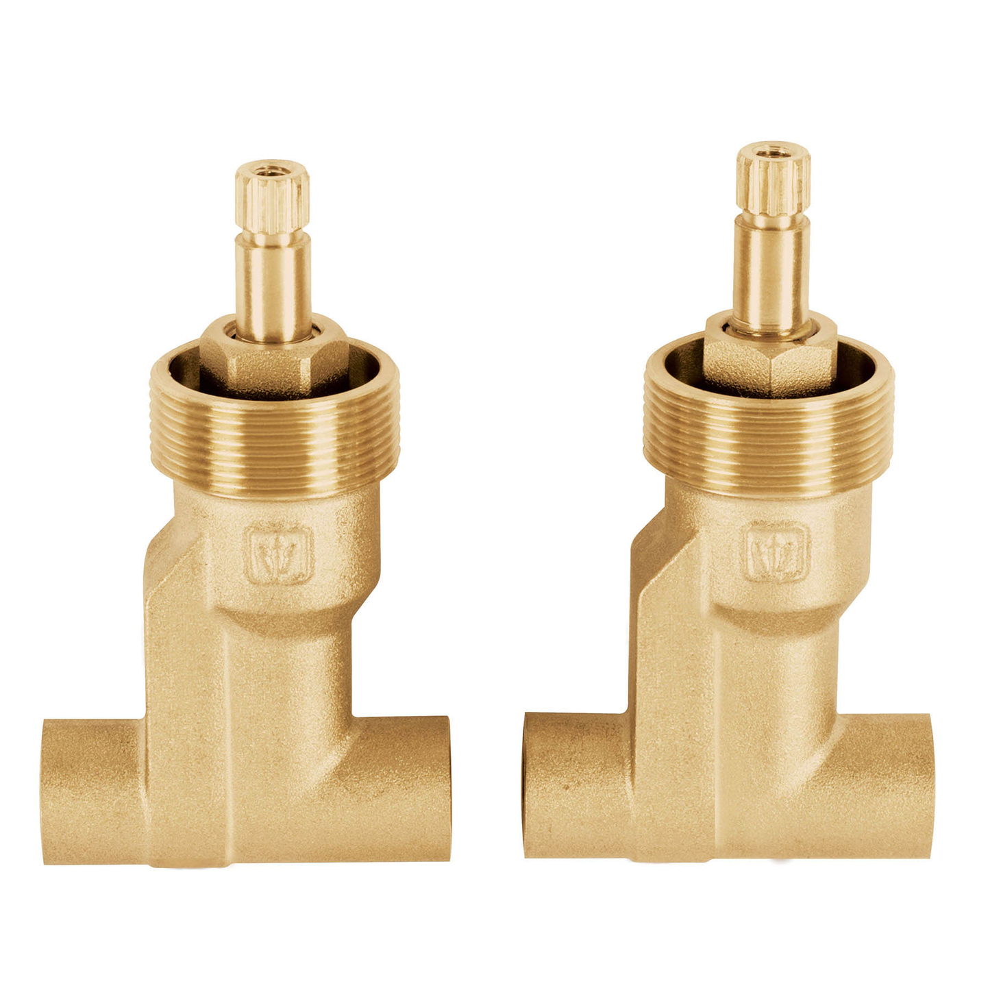 Jgo 2 llaves de empotrar soldables, Basic