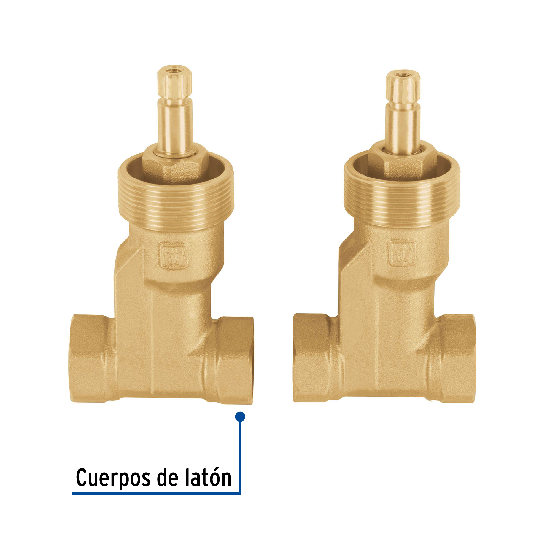 Jgo 2 llaves de empotrar roscables, Basic